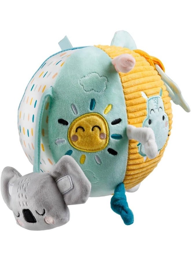 EUREKA KIDS Cucu Activity Sensory Soft Ball W/Carry Handle, More Than 10 Different Sensory Stimuli, Activity Ball For Newborn And Babies, Bpa-Free, Soft And Cuddly Plush Toy - Image 4