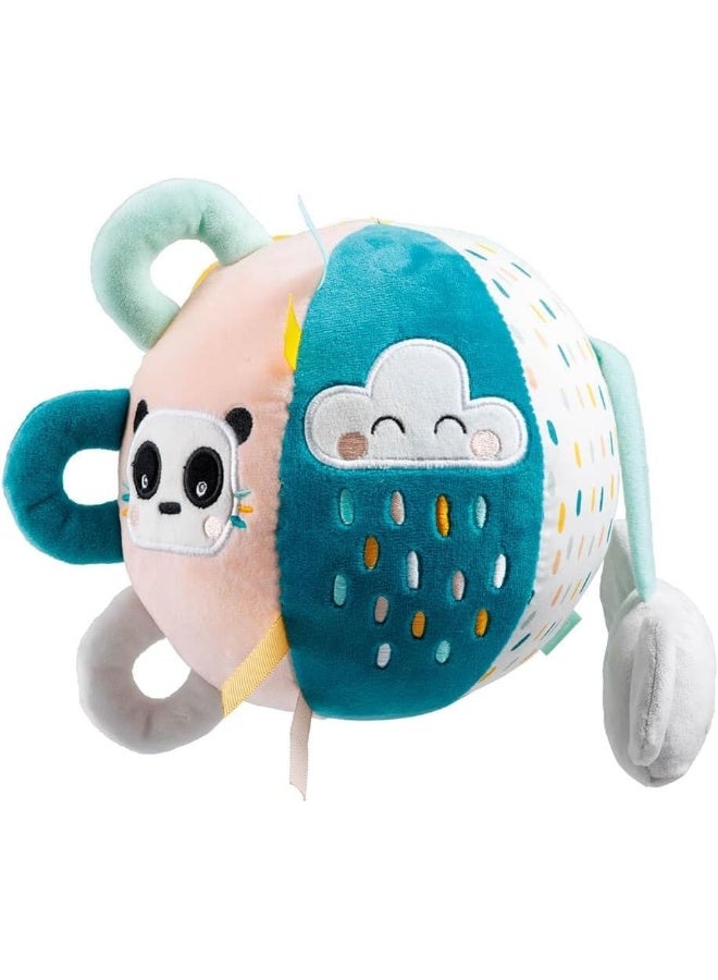 EUREKA KIDS Cucu Activity Sensory Soft Ball W/Carry Handle, More Than 10 Different Sensory Stimuli, Activity Ball For Newborn And Babies, Bpa-Free, Soft And Cuddly Plush Toy - Image 3