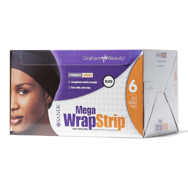 Graham Mega Wrap Strip Refills Black 6 packs of 40 strips - Image 1
