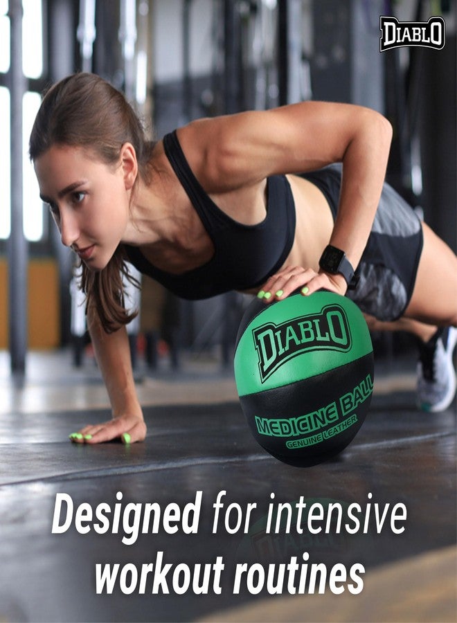 Diablo 4kg Genuine Leather No Bounce Medicine Ball for Fitness Workout - Image 5