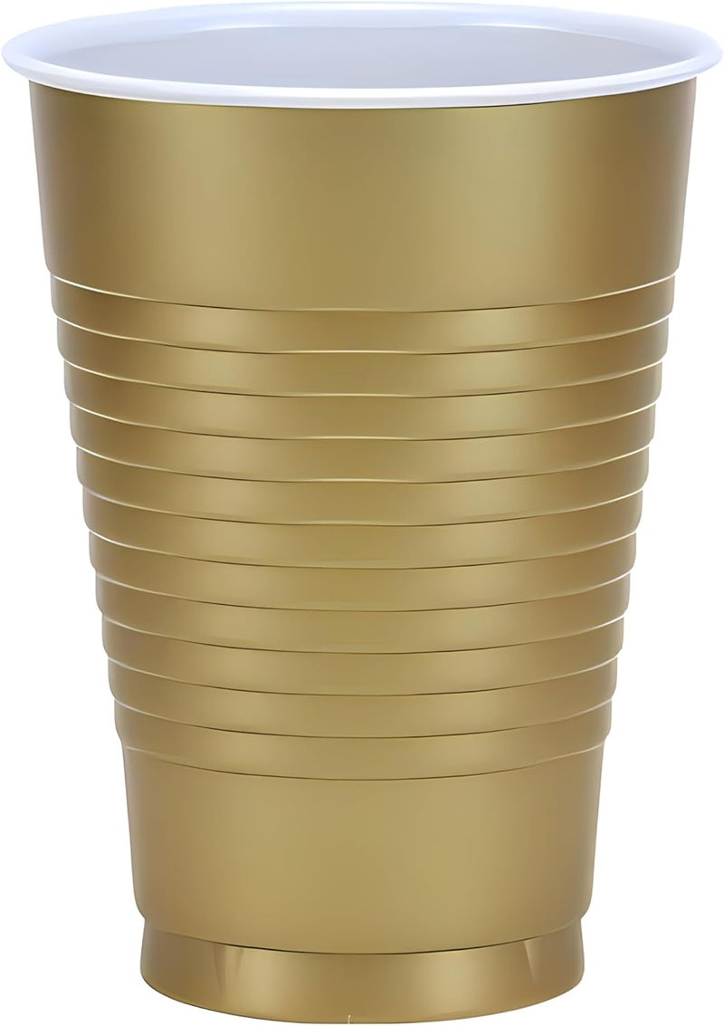 Party Dimensions 82932 Coex Cups, 12 oz, Gold - Image 2
