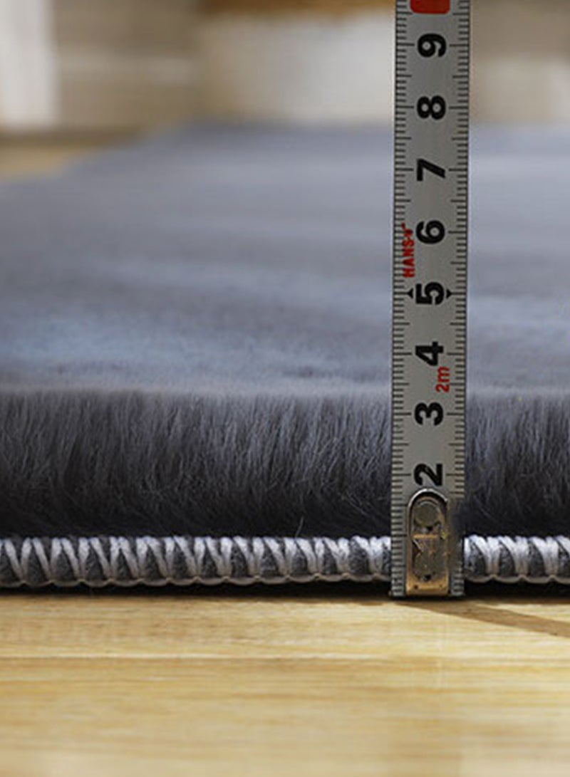 شاربدو سجادة شعر أرنب تقليد ناعمة سجادة غرفة المعيشة سجادة بجانب السرير بلون سادة سجادة راقية 50*80 سنتيمتر - Image 3