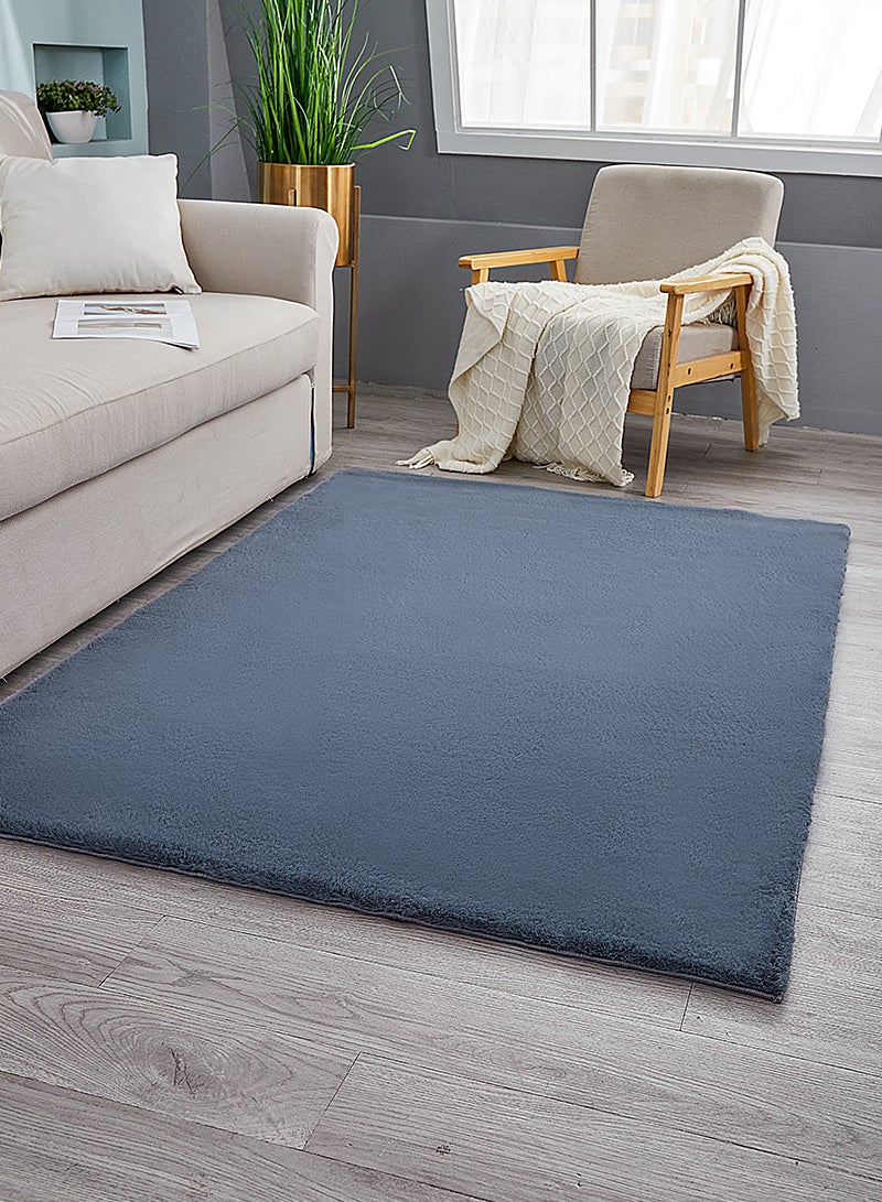 شاربدو سجادة شعر أرنب تقليد ناعمة سجادة غرفة المعيشة سجادة بجانب السرير بلون سادة سجادة راقية 50*80 سنتيمتر - Image 1