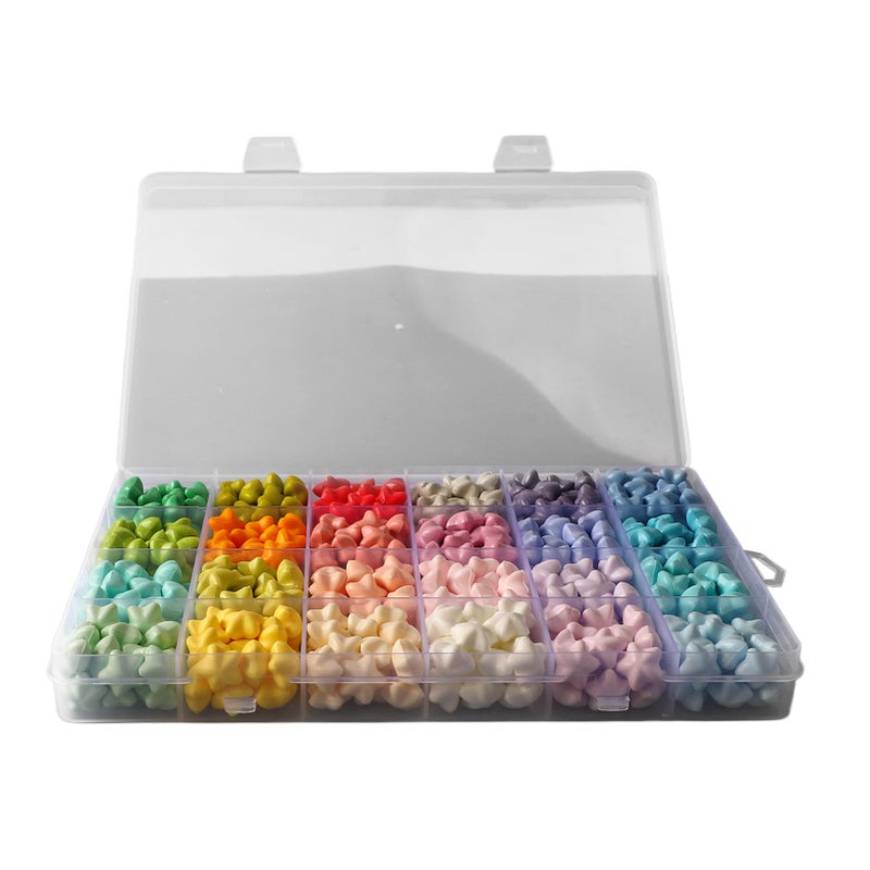 Sealing Wax Beads Assorted Colors Star Shape Odourless Smokeless Quick Dry Wax Stamp Beads for Envelope Card Invitations - Image 2