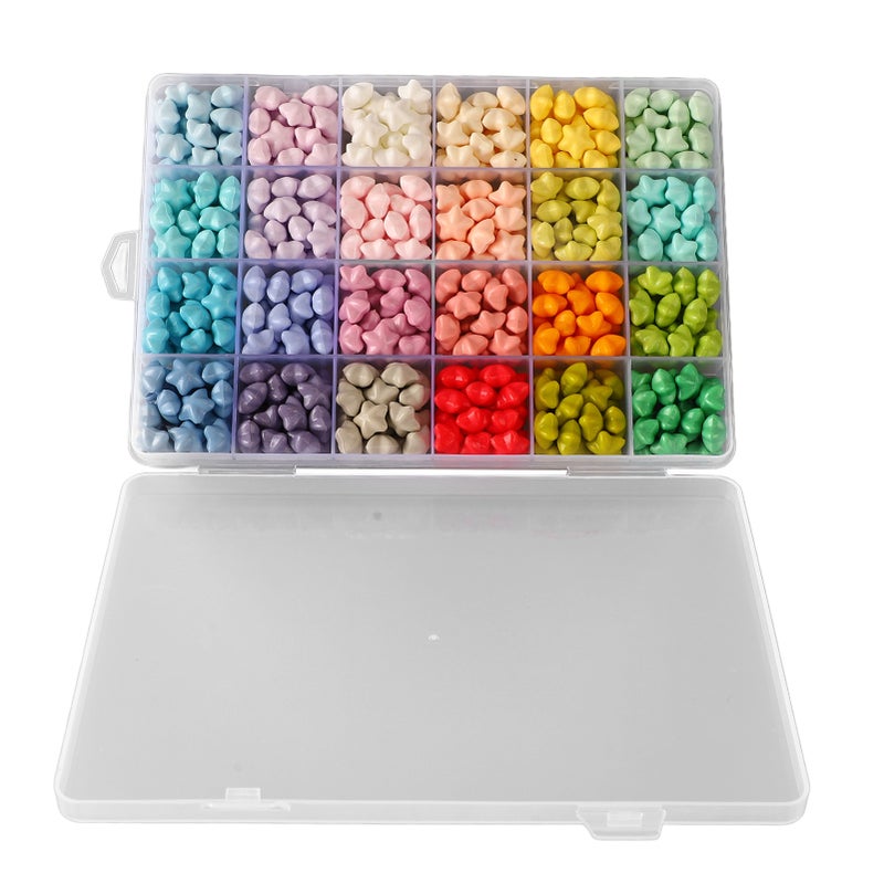 Sealing Wax Beads Assorted Colors Star Shape Odourless Smokeless Quick Dry Wax Stamp Beads for Envelope Card Invitations - Image 3