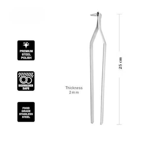 Brunchy Heavy Duty Stainless Steel Chimta for Roti/Chapati | Heat Resistant Handle | Rust-Proof & Durable - Image 2
