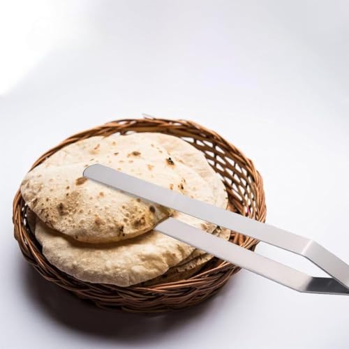 Brunchy Heavy Duty Stainless Steel Chimta for Roti/Chapati | Heat Resistant Handle | Rust-Proof & Durable - Image 4