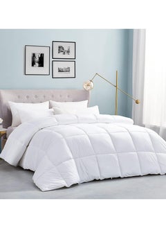 DubaiGallery 3 Pcs Set Double Duvet Insert Feels Like Down Classic Quilt Anti Allergy and Warm Comforter Double Bed Spring Summer 260X240 CM  - Image 3