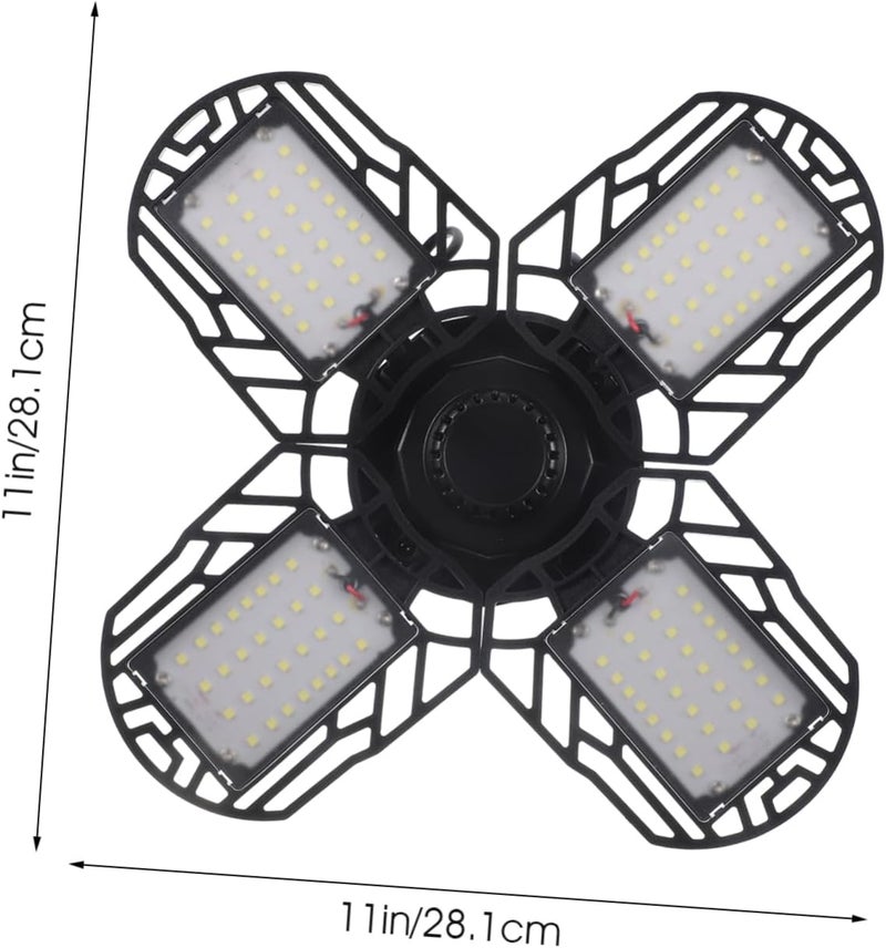 Angoily 60W Folding LED Garage Light Deformable Ceiling Light E27 Base AC85-226V for Workshops and Warehouses 360 Degrees Adjustable Sturdy Plastic Construction - Image 2