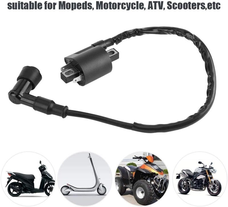 woobles Motorcycle Ignition Coil, 2 Pin Engine Ignition Coil for Honda CBF125 09-11 CBR125 07-11 CR125 86-88 99-07 CR250 86-88 97-07 CRF450 02-11 CR500 86-88 TRX650 03-05 TRX700 08-11, Direct Fit - Image 4
