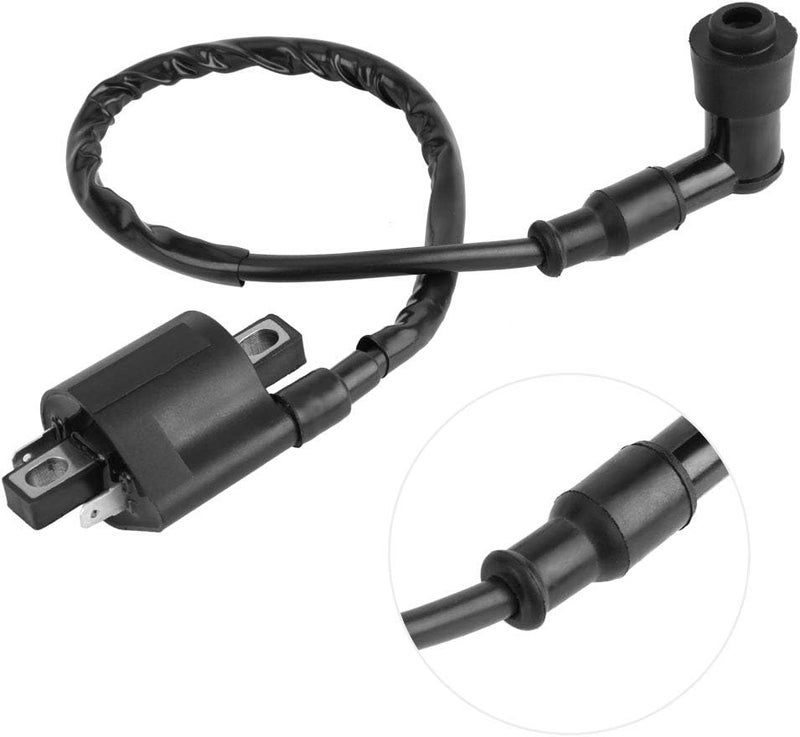 woobles Motorcycle Ignition Coil, 2 Pin Engine Ignition Coil for Honda CBF125 09-11 CBR125 07-11 CR125 86-88 99-07 CR250 86-88 97-07 CRF450 02-11 CR500 86-88 TRX650 03-05 TRX700 08-11, Direct Fit - Image 2