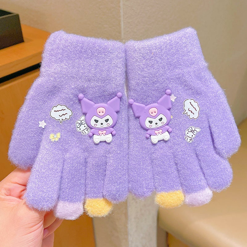 Authentic Sanrio Kids Winter Gloves 2#Purple 
