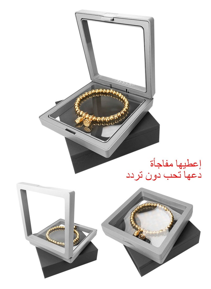 Syarme Women Bracelets 18K Gold-Plated Bangles, Gold Plated Bead Temperament Wristband, Diameter 5cm, Girl Jewelry Golden Lotus Lover Etiquette Bracelet, with Gift Box - Image 3