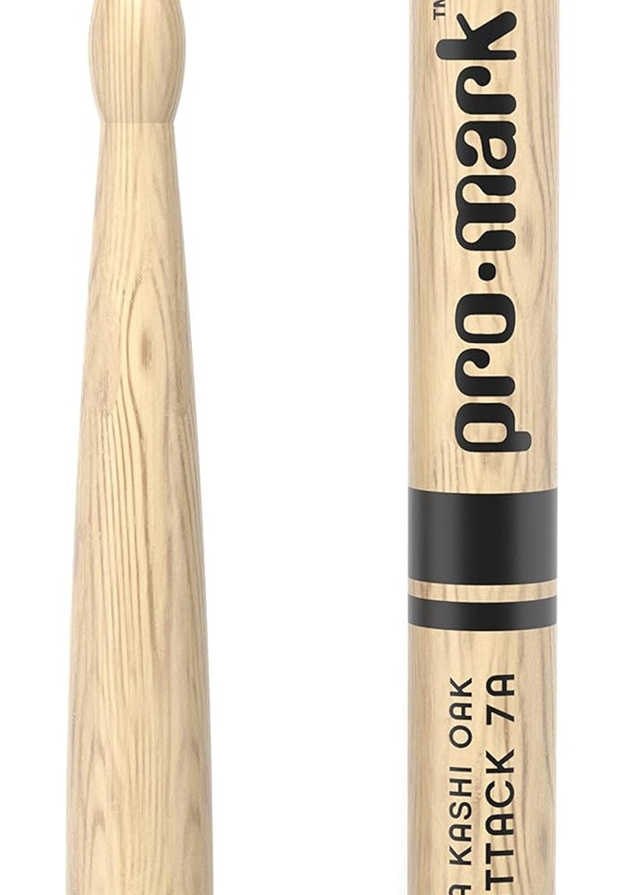 ProMark Classic Attack 7A Shira Kashi Oak Drumsticks with Oval Wood Tip - Image 2