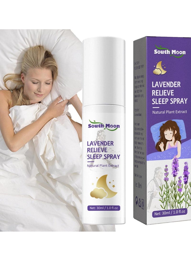 SOUTH MOON Pillow Mist Sleep Spray | 30ml Travel Size Pillow Spray | Sleep Pillow Mist Provides Rest and Relaxation with Natural Ingredients and Lavender Essential Oil for Everyday Use  - Image 1