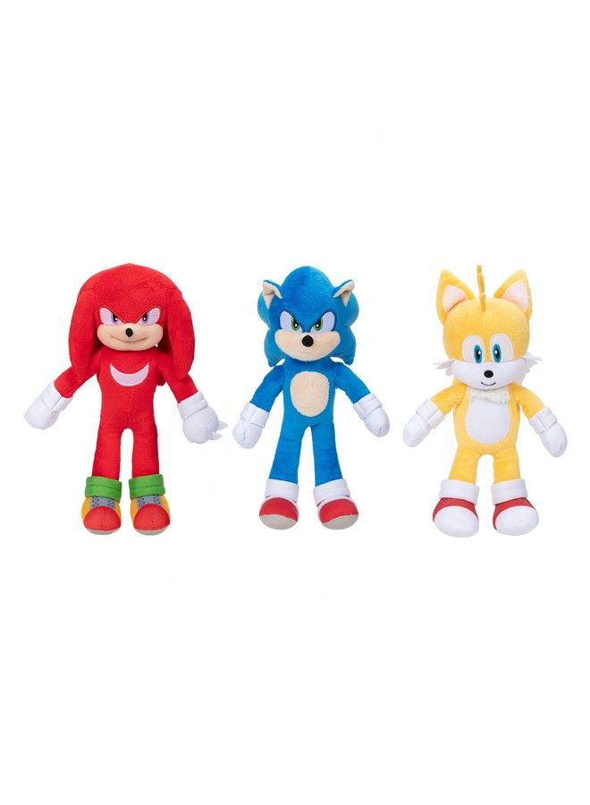 Sonic The Hedgehog 2 9Inch Plush Collectible Toy 3Pack - Image 1