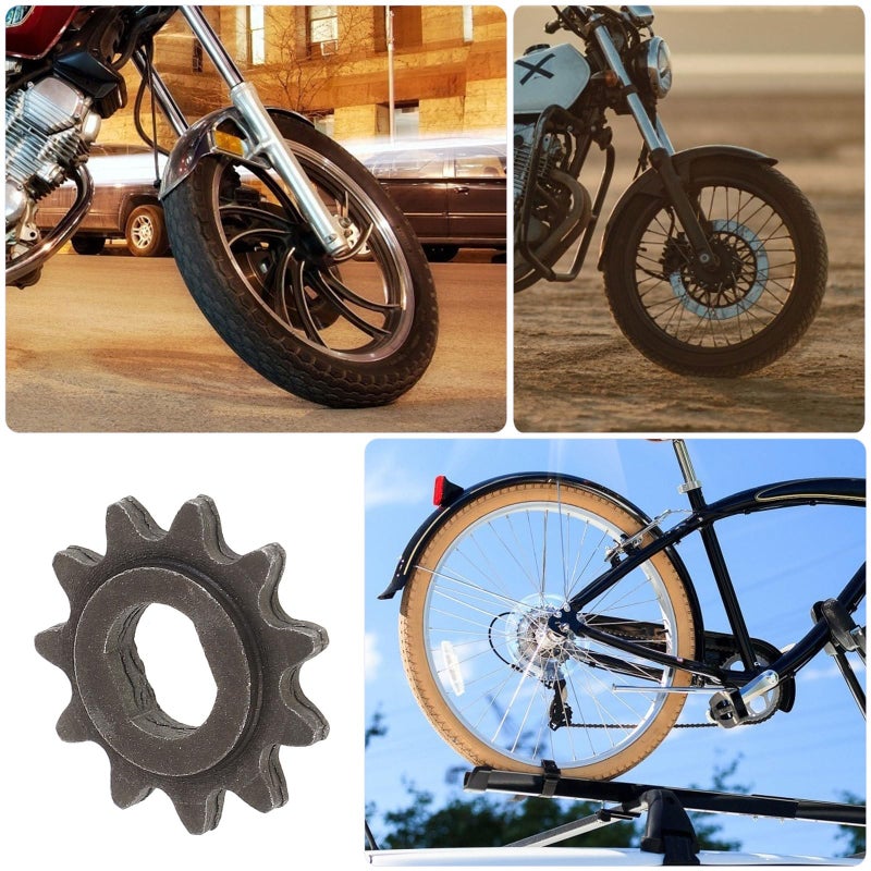 Motorcycle Sprocket 11 Teeth T8F25H D Shaped Hole 10mm Front Chain Sprocket Replacement - Image 4