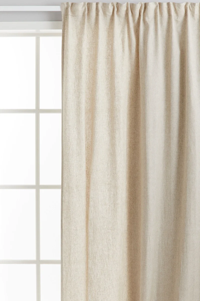 H&M 1-Pack Wide Lyocell-Blend Curtain Length