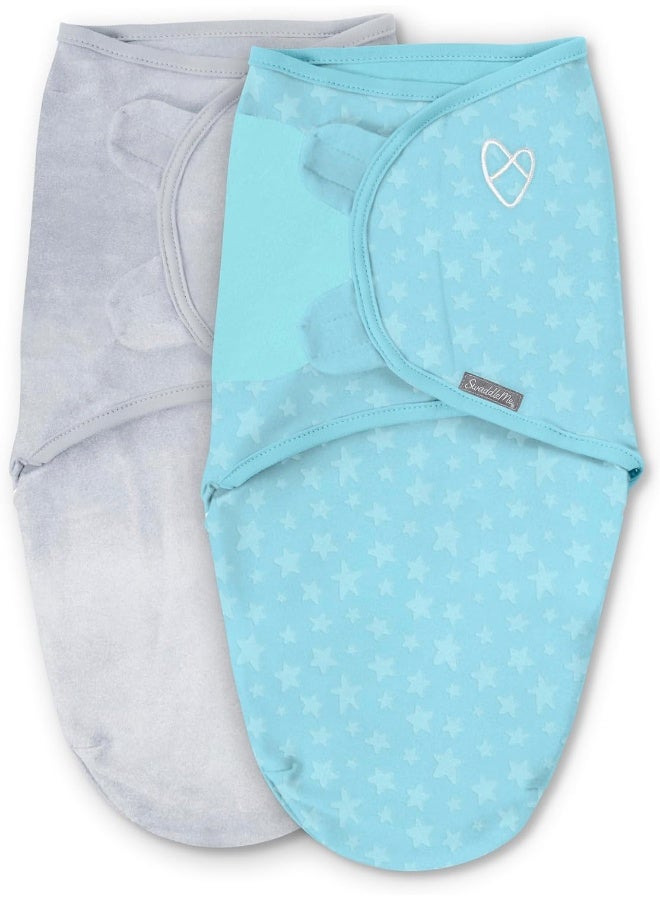 SwaddleMe by Ingenuity Original Swaddle, Size Small/Medium, For Ages 0-3 Months, 7-14 Pounds, Up to 26 Inches Long, 2-Pack Baby Swaddle Blanket Wrap - Image 1