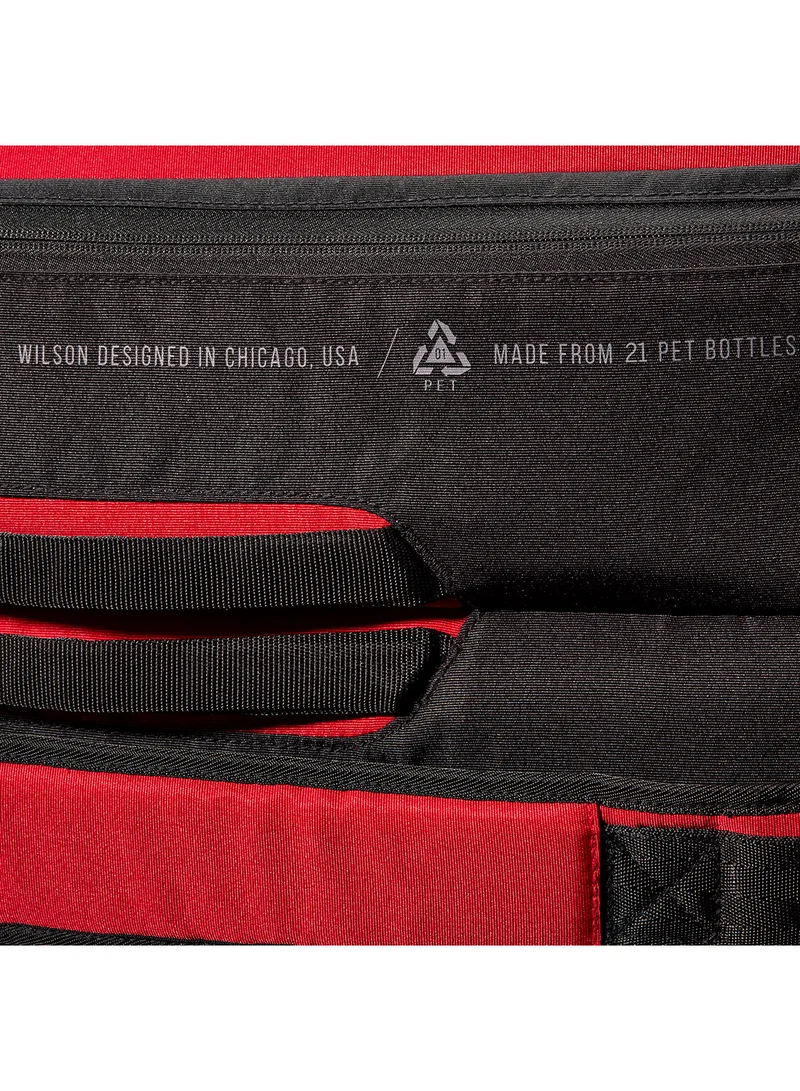 Wilson Clash V2 Super Tour Red/ black Tennis Racket Bag, Adults, Holds up to 9 Rackets