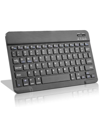 Wireless Bluetooth Keyboard for Apple iPad iPhone Samsung Tablet Phone Smartphone iOS Android Windows (10 inch Black) Ultra Slim Portable Mini Keyboard - pzsku/Z145460FB99FCF5E5C996Z/45/_/1725808179/22d773e7-d42b-4ee3-883d-36b8c0b0ac85