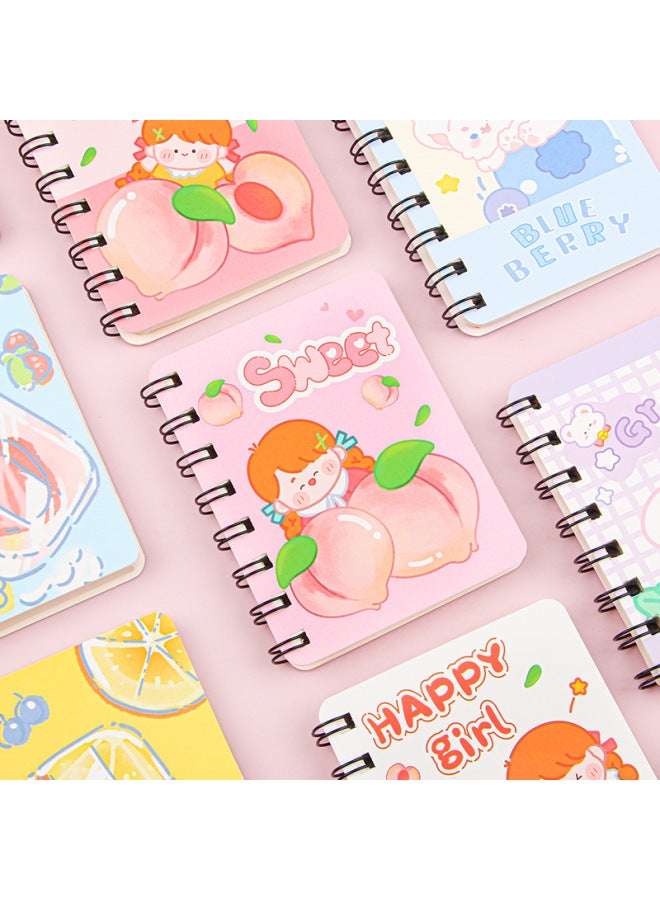 HELPS Creative Cartoon Coil Book Student Mini Portable Small Book Cute Girl Pocket Learning Notebook Stationery - Image 3