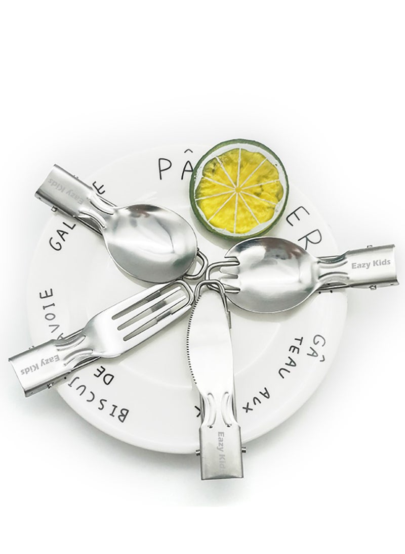 Eazy Kids Folding Spork, Spoon And Fork Combo  - Image 5