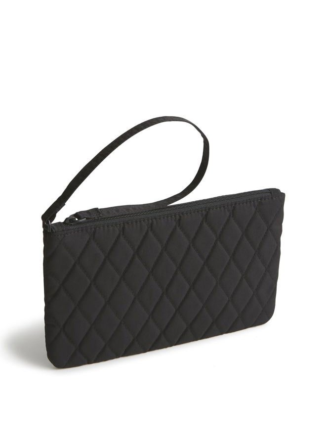 Premium Cotton Zip Wristlet, Bow Mosaic, One size