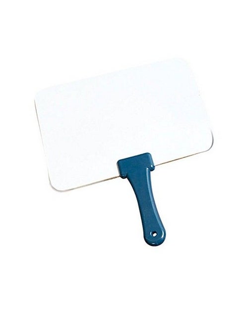 Quick Response White Board Blue Handle ; Handheld White Board With Handle Teaching Props Supersturdy Dryerase Twosided Whiteboards