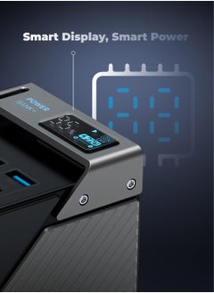 باورولوجي باور بانك 50000 مللي أمبير/ساعة، 65 وات، 3 منافذ PD من النوع C و3 منافذ USB-A مع كابل A إلى C/للسفر/الأنشطة الخارجية/التخييم/الشحن المتزامن/حماية مدمجة/لوحة عرض/باور بانك متين - أسود  - Image 2