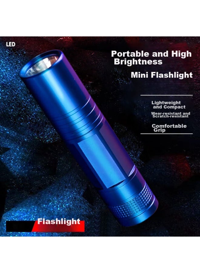 BWNK Bowonic Aluminum Alloy Splash-resistant No. 5 High-brightness Portable Flashlight, Gift Box Packaging, Blue - Image 1