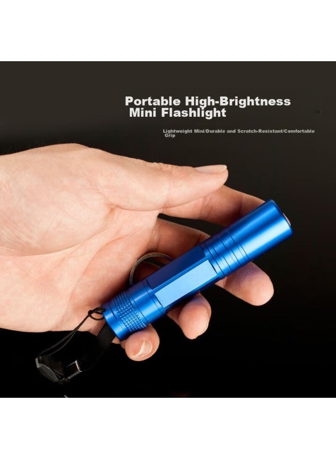 BWNK Bowonic Aluminum Alloy Splash-resistant No. 5 High-brightness Portable Flashlight, Gift Box Packaging, Blue - Image 5