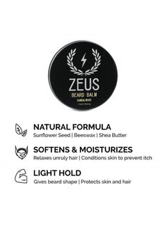 Zeus Men's Everyday Beard Grooming Kit – Beard Shampoo & Conditioner, Beard Oil & Balm, Beard Wash, Smooth & Shiny Beard (Scent: Sandalwood)  - Image 5
