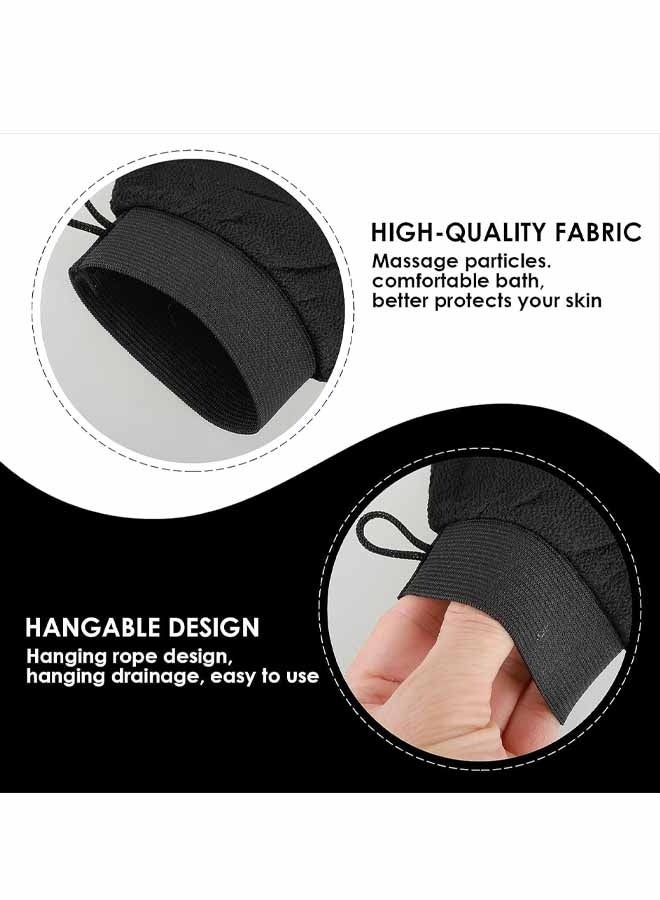 4PCS Exfoliating Glove Body Scrubber - Exfoliating Mitt Dead Skin Remover, Shower Face and Body Exfoliator - Korean Style Skin Scrubber Washcloth - Spray and Self Tan Remover - Image 2