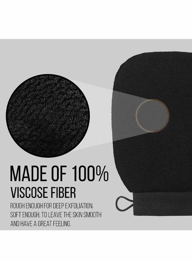 4PCS Exfoliating Glove Body Scrubber - Exfoliating Mitt Dead Skin Remover, Shower Face and Body Exfoliator - Korean Style Skin Scrubber Washcloth - Spray and Self Tan Remover - Image 4