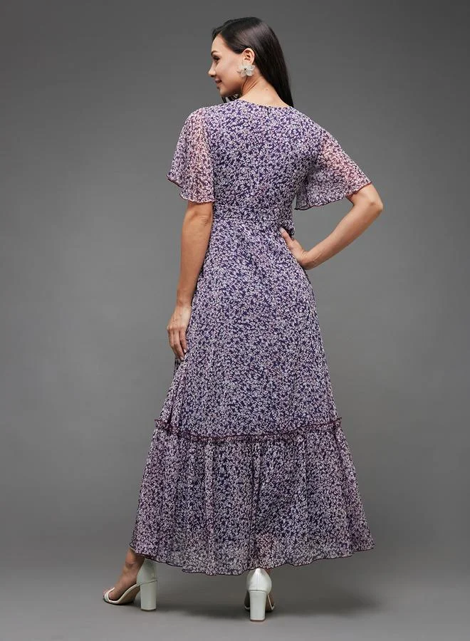 Miss Chase Floral Print Maxi Dress