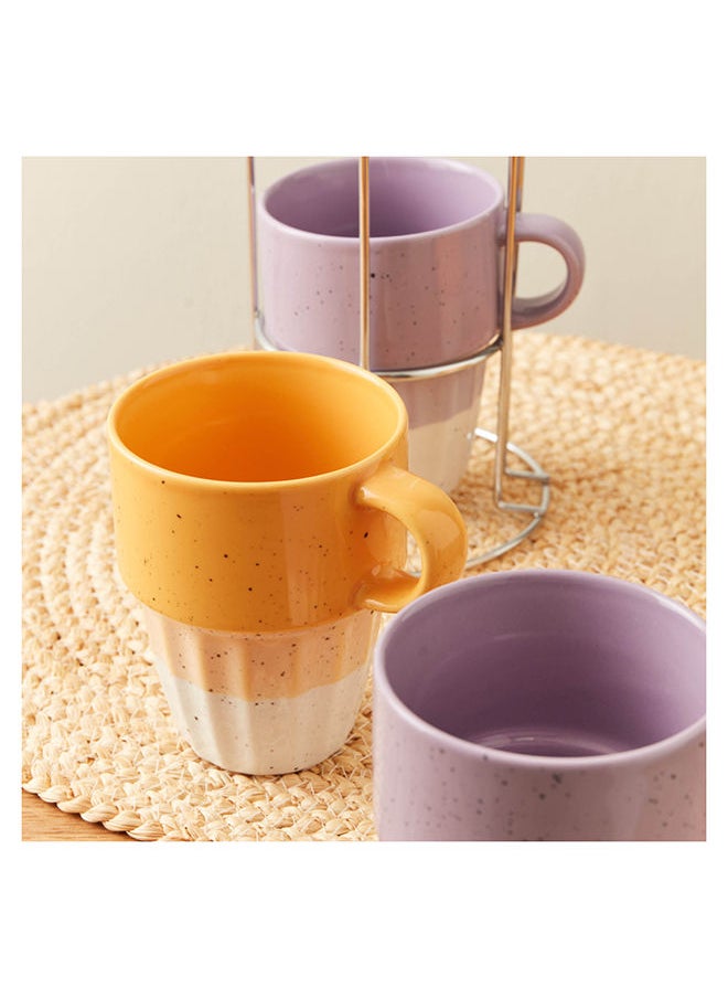 Home Box - Galexia 5-Piece Stackable Mug Set 10.5 x 8.5 x 8.5 cm - Image 1