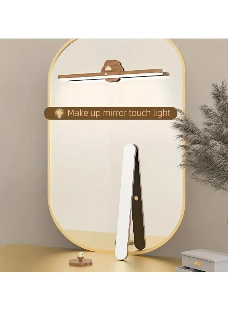 ميكسد مصباح ليلي دوار، قابل لإعادة الشحن عبر USB، مصباح حائط خشبي مغناطيسي LED، مصباح حائط قابل للتعتيم يعمل باللمس للمطبخ، الرواق، خزانة الملابس، الخزانة - Image 4