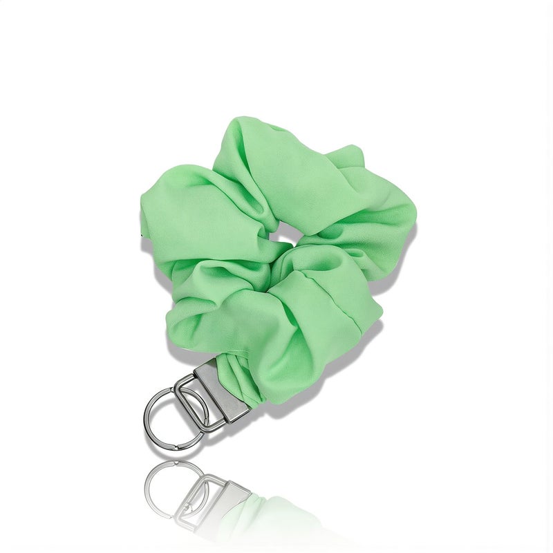Stretchy Mesh Wrist Keychain Soft Fabric Key Holder for Car Keys Daily Use - Image 1