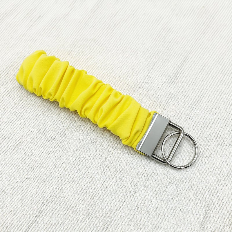 Stretchy Mesh Wrist Keychain Soft Fabric Key Holder for Car Keys Daily Use - Image 5