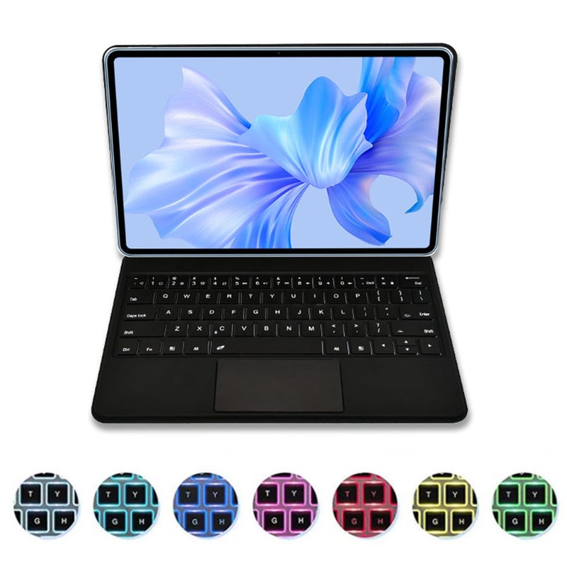 Magnetic Keyboard Case: 11 Inch, Multi Touch Trackpad, Floating Cantilever Stand - Stylus Pen Holder, Bluetooth Keyboard Case for Galaxy Tab S7/S8/S9/S9FE, Matepad, Business Travel Work - Image 2