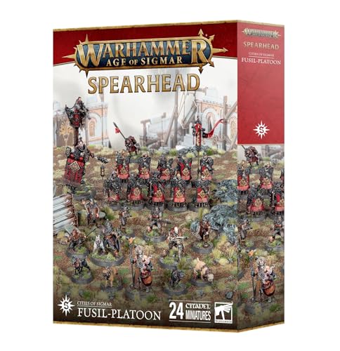 Games Workshop Warhammer Age of Sigmar Cities of Sigmar FusilPlatoon 24 Miniature Spearhead Army Set - Image 5