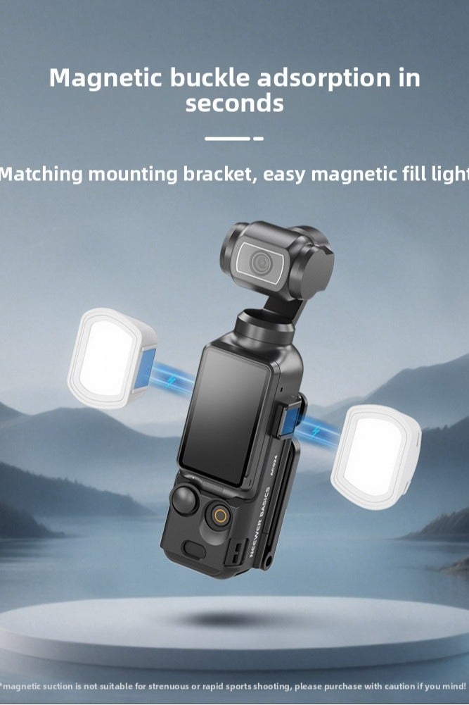 Neewer OSMO Pocket 3 Fill Light Accessory, Pocket Portable Mini 15g, Magnetic Clip, 3 Color Temps 2800K/4500K/6500K, 3 Brightness Levels, 200mAh 1.5–8h, Type-C Charge-While-Use, Won’t Block Screen/Ports - Image 1