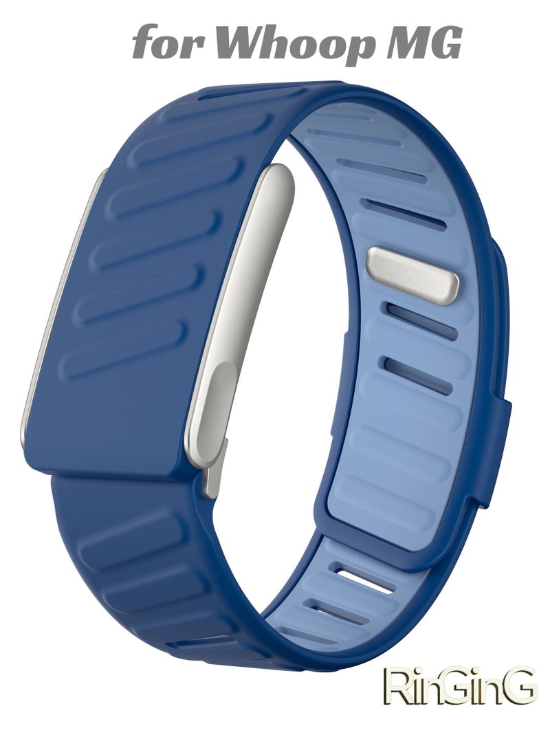 رِينْجِنْج متوافق مع Whoop Bandمعصم بديل من السيليكون  فائق النعومة مقاوم للماء والعرق ، Whoop Strap MGناعم الملمس وسيليكون مرن ، جودة ممتازة ، مريح - Image 1