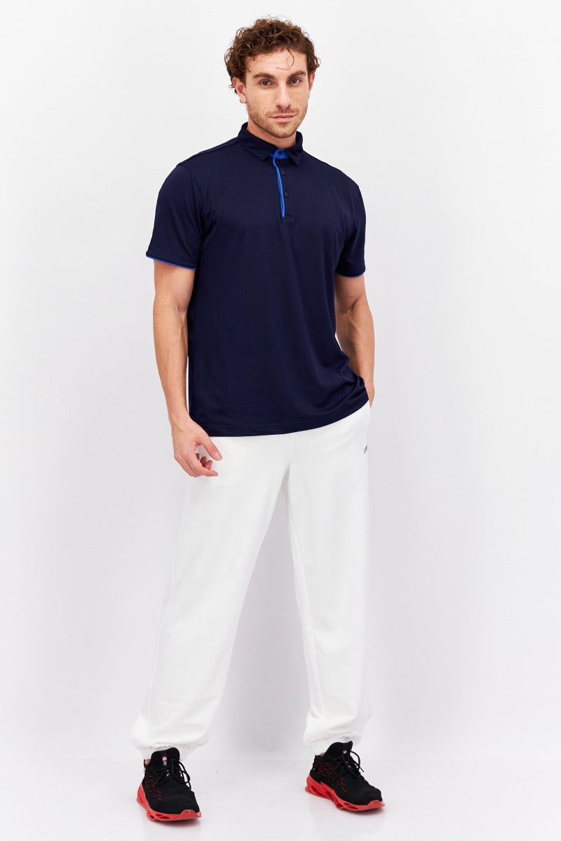 ESPRIT Men Regular Fit Brand Logo Sweatpants, White - Image 4