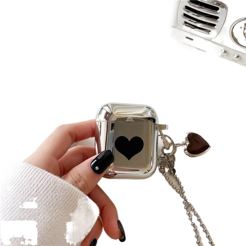 Case Compatible with AirPods Pro AirPods 4 AirPods 3 with Hard Shell and Keychain in + + with Scratch for Daily Carry Plastic Colour - Image 5