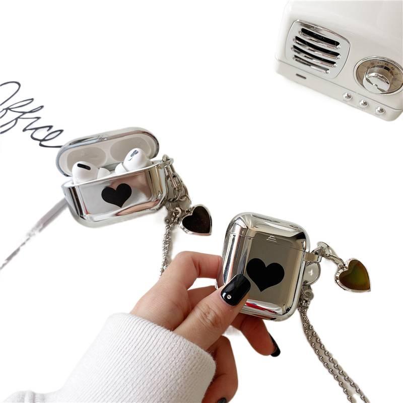 Case Compatible with AirPods Pro AirPods 4 AirPods 3 with Hard Shell and Keychain in + + with Scratch for Daily Carry Plastic Colour - Image 3