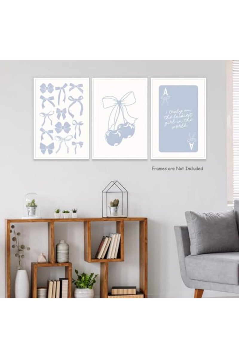 Djmwtb Cherry Bow Wall Art Set of 3 (Cherry Bow, 16"x24" Poster) - Image 4