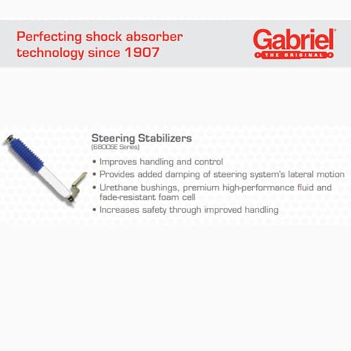 Gabriel 6853SE Steering Stabilizer for Chevrolet & GMC C1500 C2500 K1500 K2500 K3500 Silverado 2500 HD Tahoe Sierra Yukon; Jeep Grand Cherokee OEM# 583060, 7000406, SC2963, 744888, 19172178 (1 Pack) - Image 3