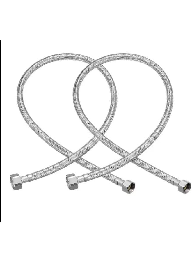 King Steel 100cm King Steel Original Heater Connection (1 Meter) Made of 304 Stainless Steel (Vanlara Store) 2-Piece Set - Image 1